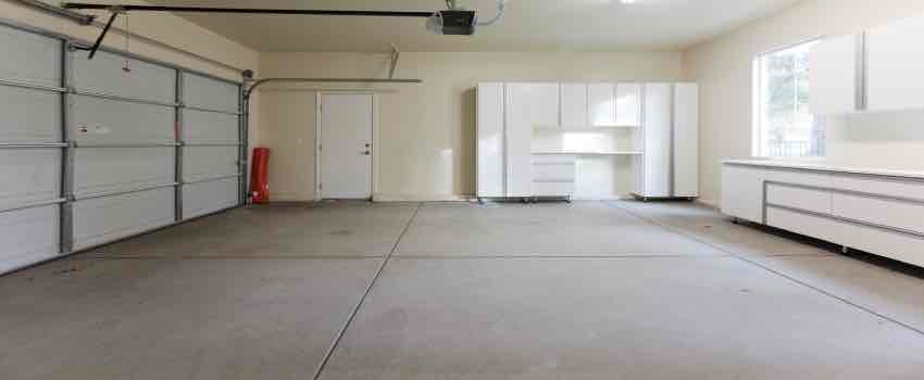Concrete Garage Floor, How To Level Floor Under Garage Door